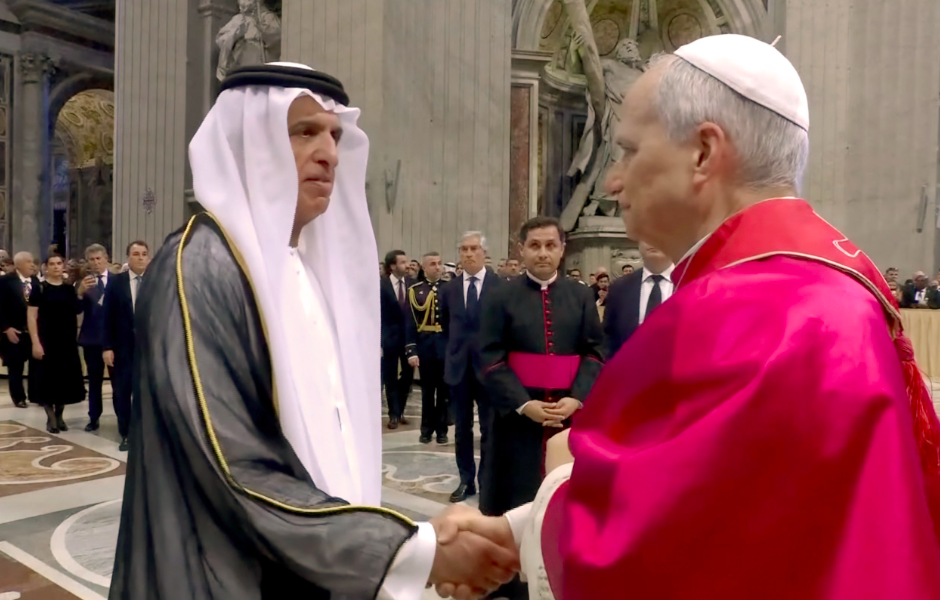 On behalf of the UAE President, HH Sheikh Saud bin Saqr attended the inauguration Mass of Pope Leo XIV 